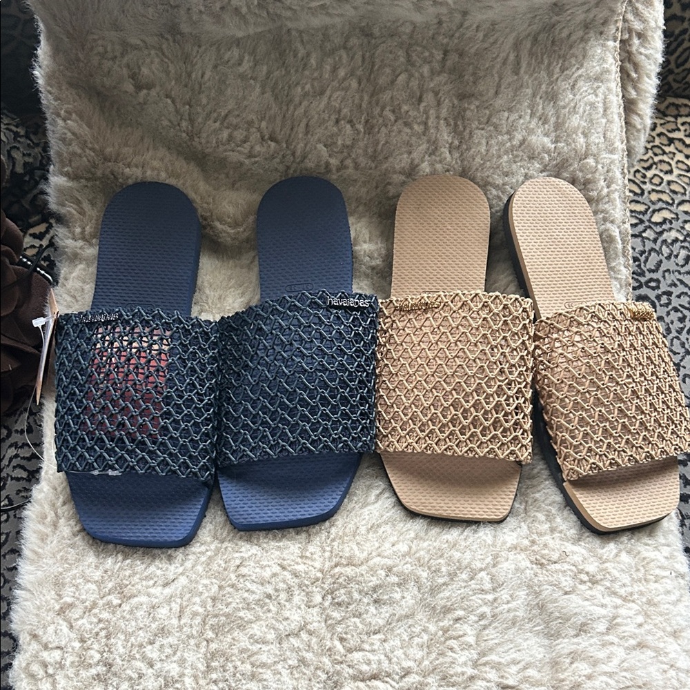 Havaianas Navy Blue Mesh Bag